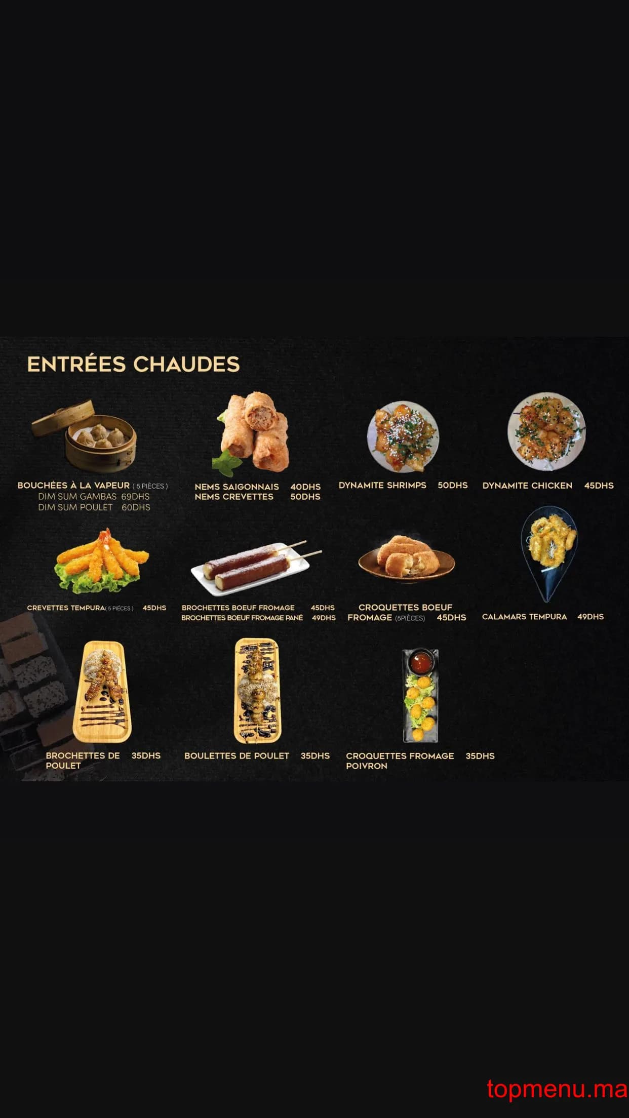 Restaurant BAOBAO menu page 3 BAOBAO menu page 3