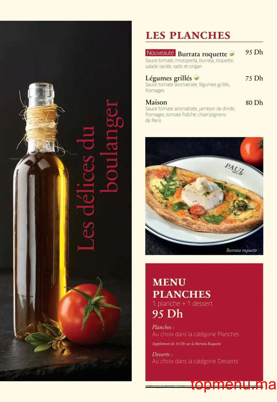 Restaurant Paul Zevaco Anfa menu page 5 Paul Zevaco Anfa menu page 5