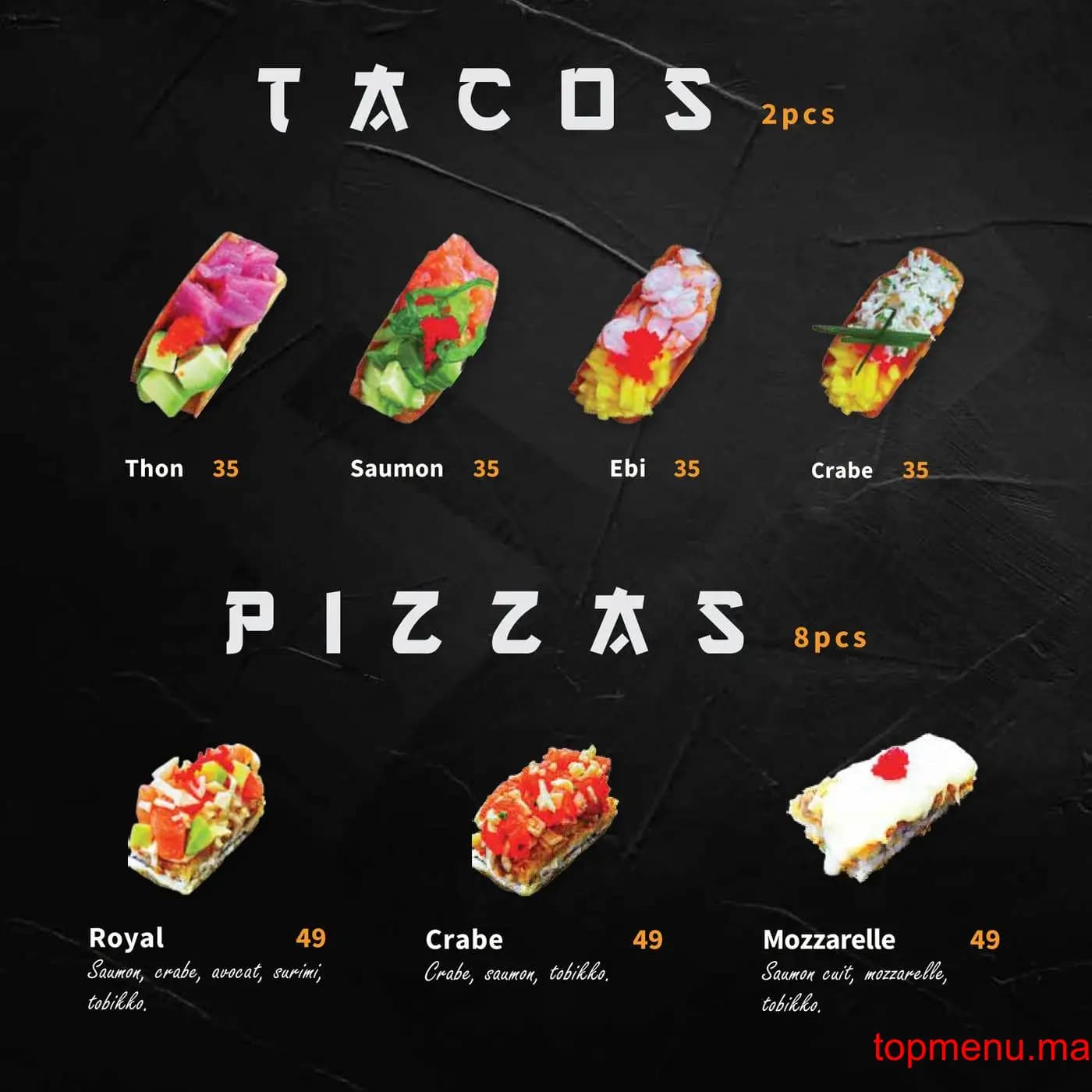 Restaurant Ebi Sushi menu page 10 Ebi Sushi menu page 10