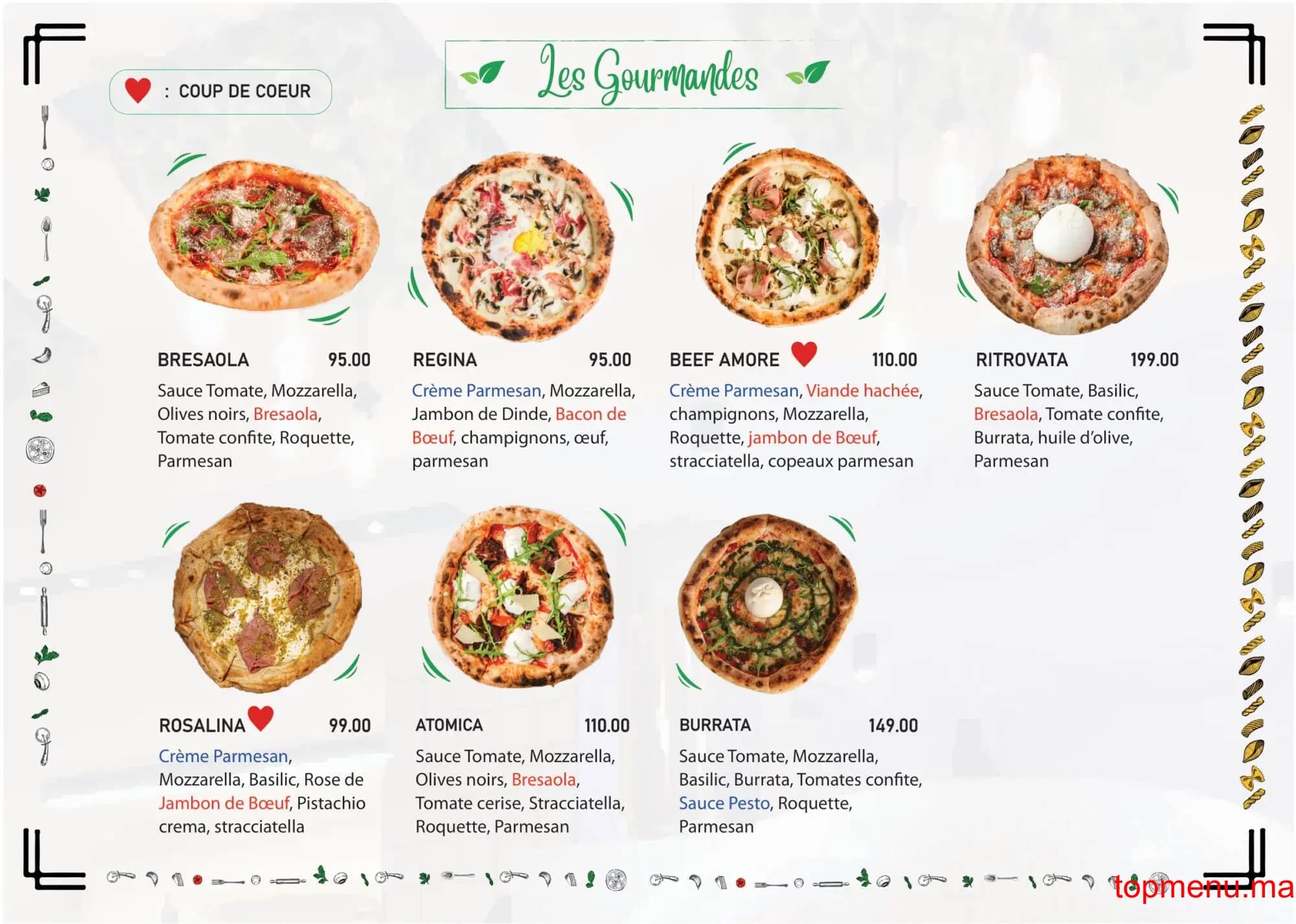 Restaurant Cucina Napoli Anoual menu page 9 Cucina Napoli Anoual menu page 9