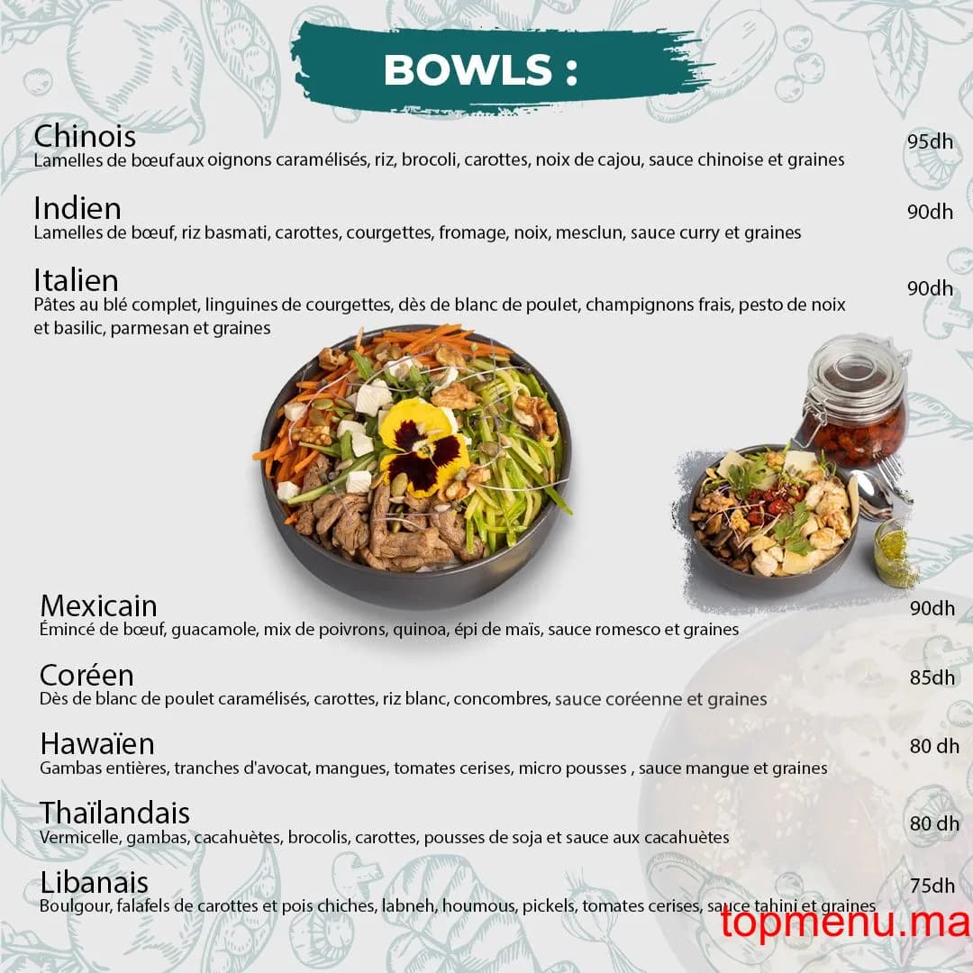 Restaurant Meal’thy menu page 2 Meal’thy menu page 2