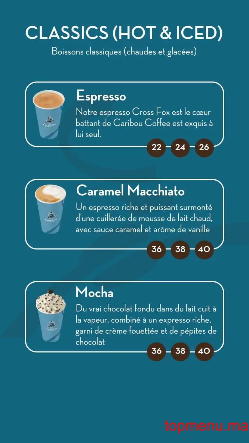 Restaurant Caribou Coffee menu page 2 Caribou Coffee menu page 2