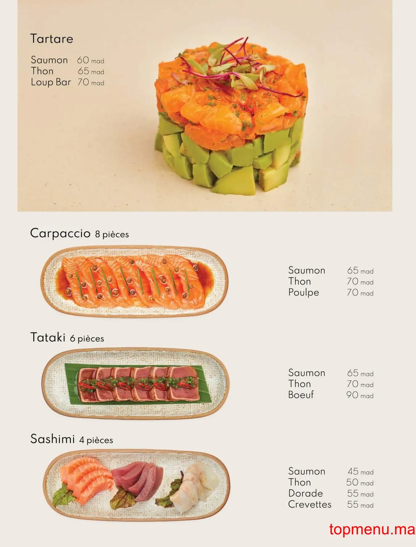Restaurant SOY menu page 6 SOY menu page 6