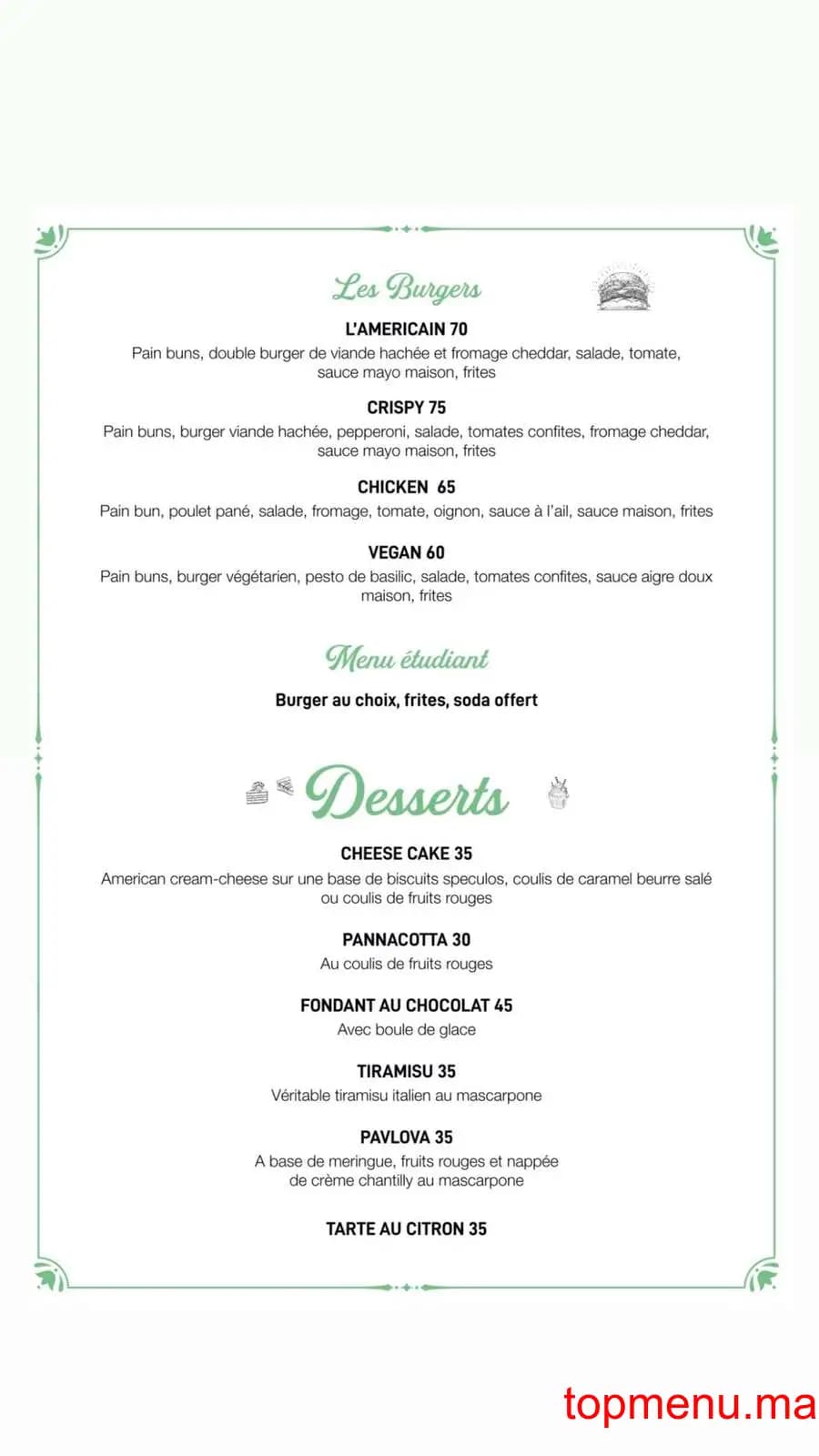 Restaurant Lorena menu page 7 Lorena menu page 7