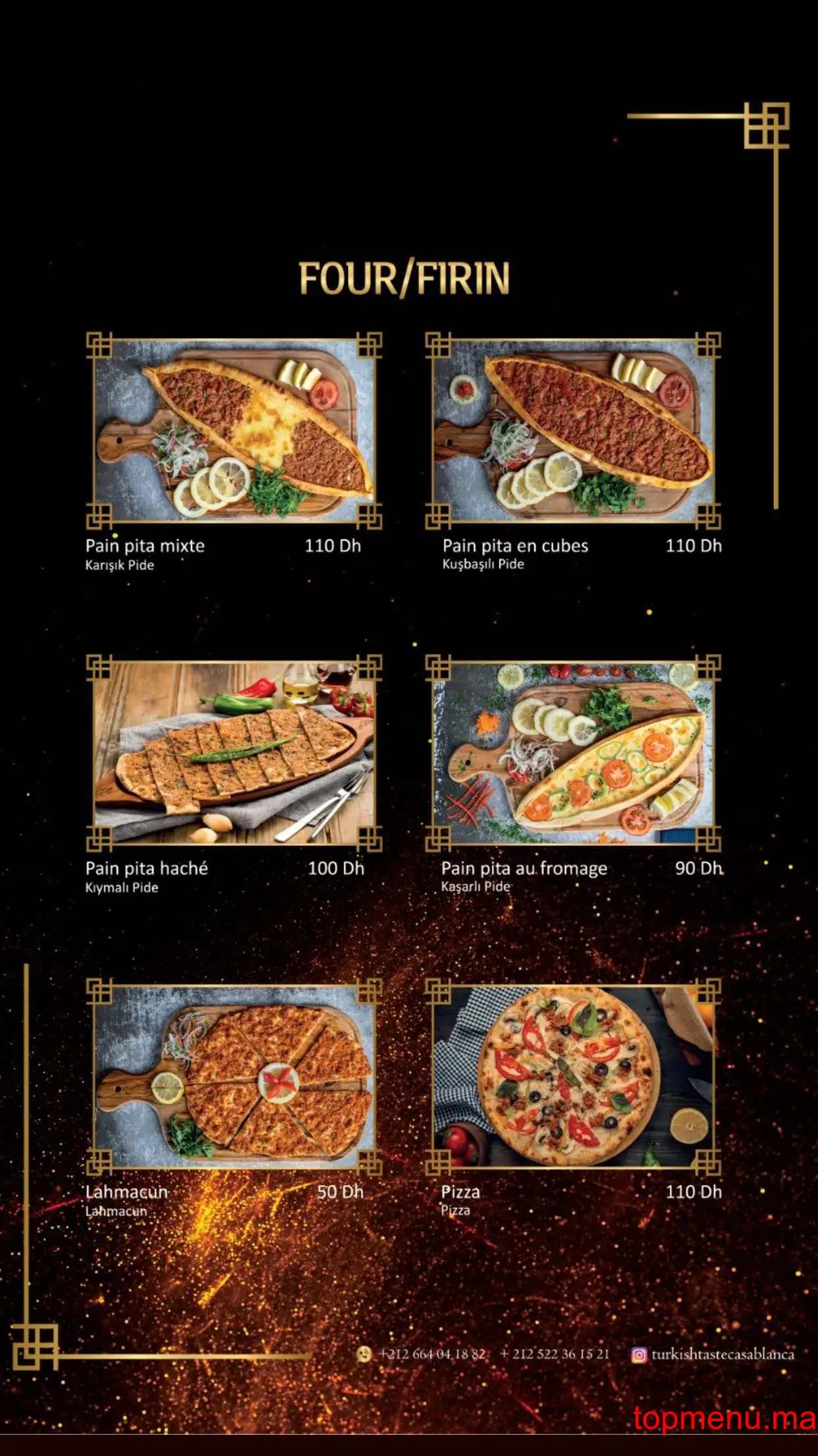 Restaurant Turkish Taste menu page 8 Turkish Taste menu page 8