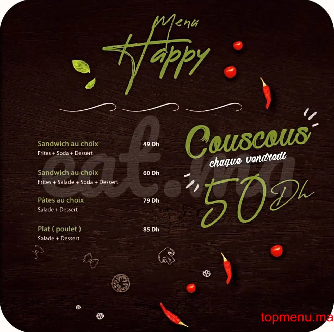 Restaurant Gusto Pasta menu page 8 Gusto Pasta menu page 8