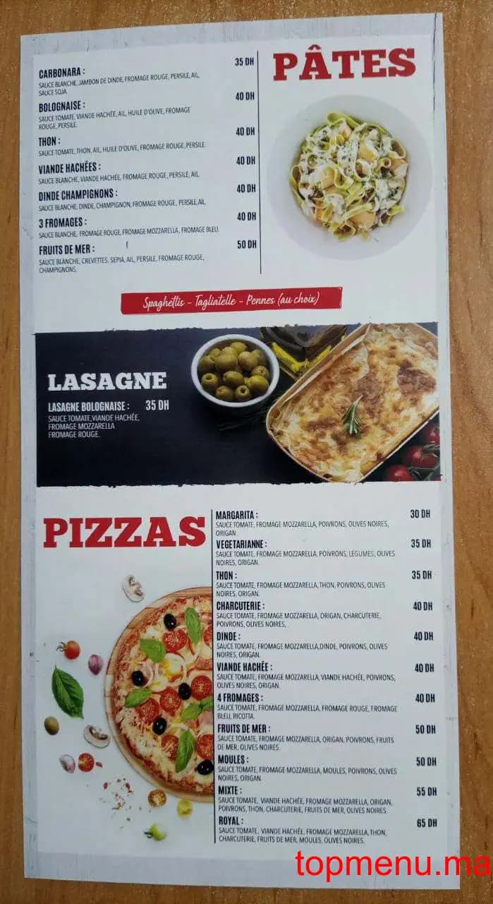 Restaurant Espace Hassan menu page 4 Espace Hassan menu page 4