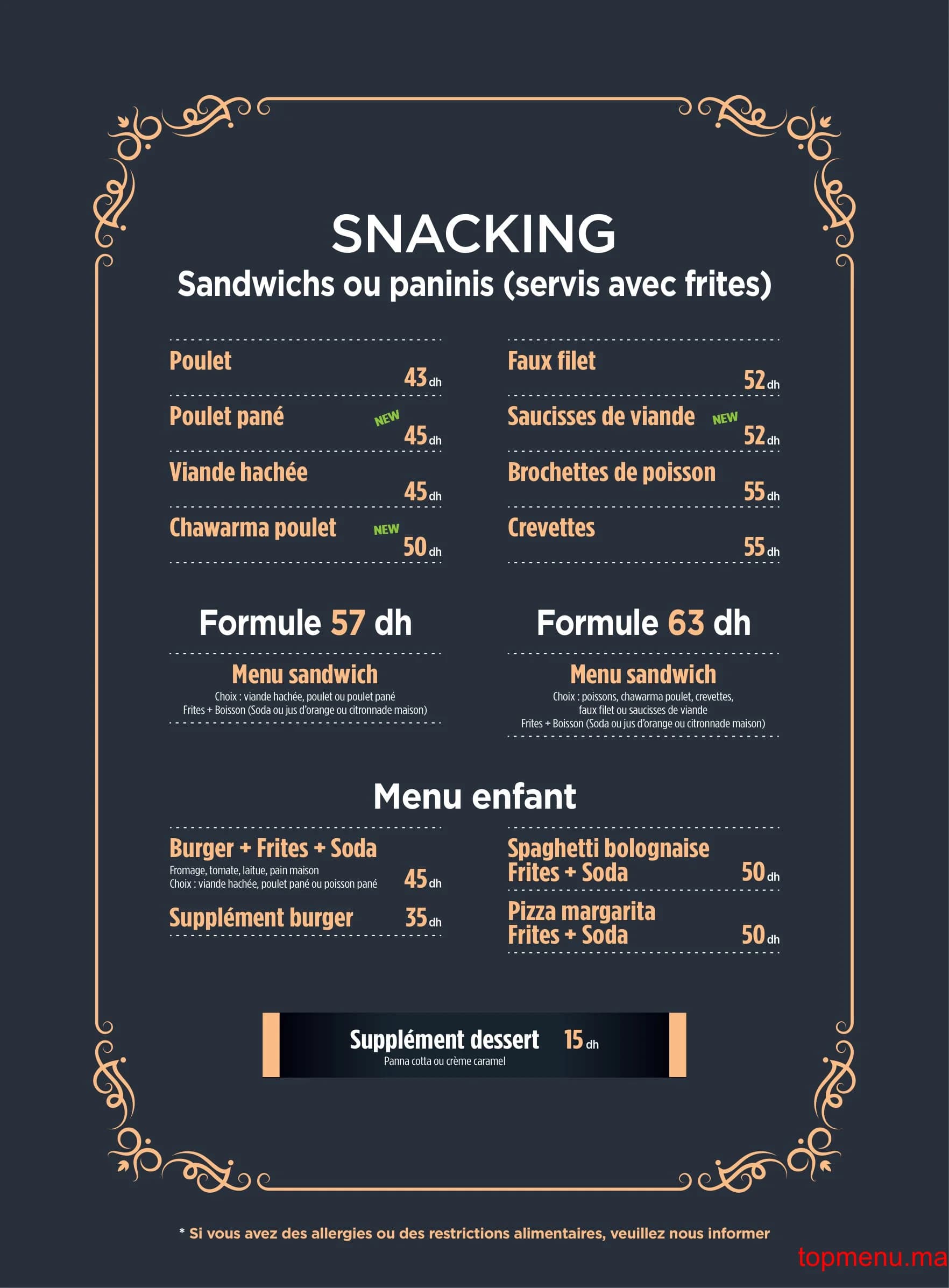 Restaurant Caldo Freddo menu page 14 Caldo Freddo menu page 14