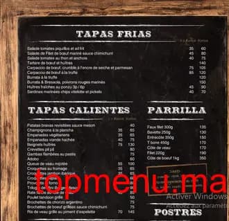 Restaurant Meson Asador menu page 2 Meson Asador menu page 2