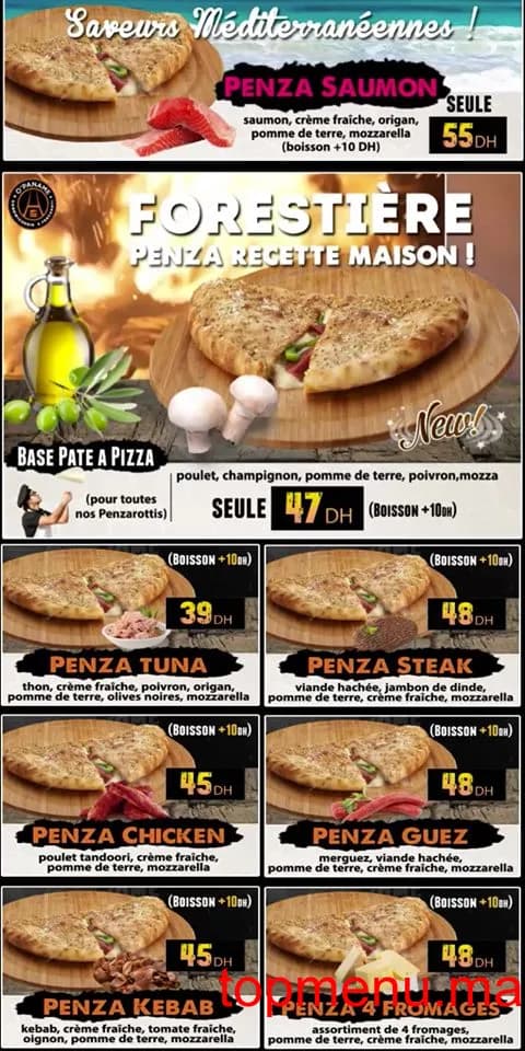 Restaurant O’Paname menu page 4 O’Paname menu page 4