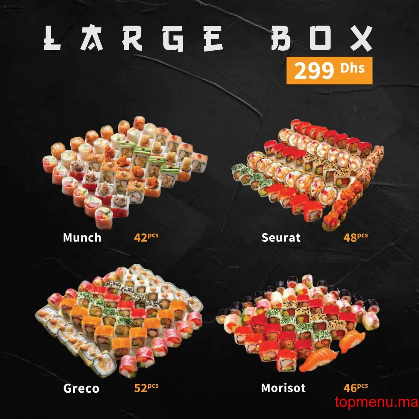 Restaurant Ebi Sushi menu page 4 Ebi Sushi menu page 4