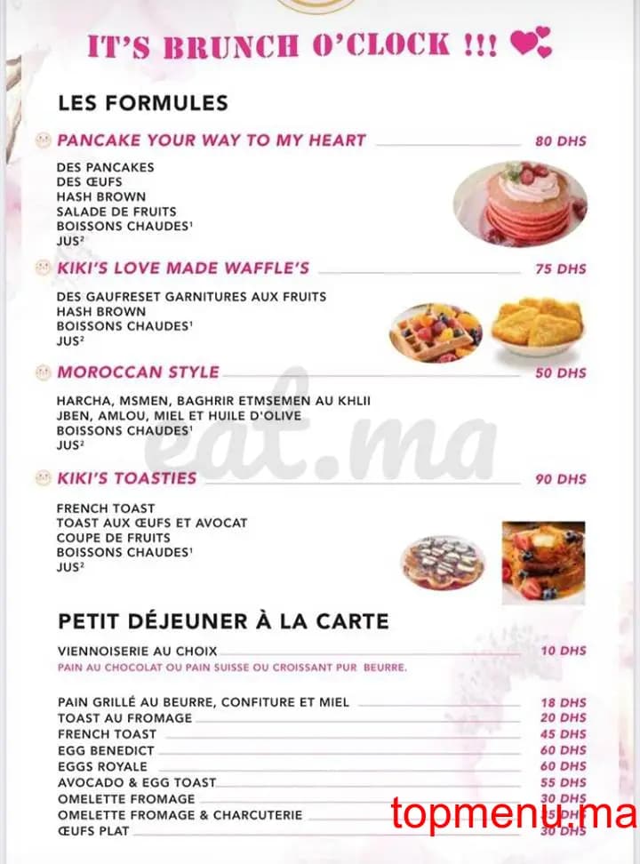 Restaurant Kiki’s Cafe and Bakery menu page 1 Kiki’s Cafe and Bakery menu page 1