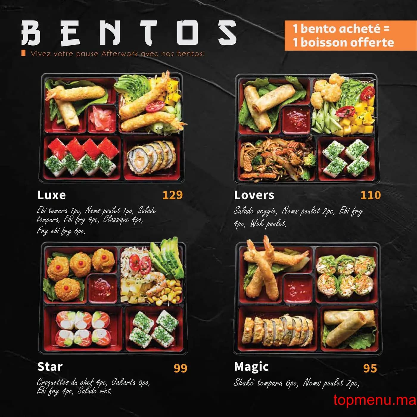 Restaurant Ebi Sushi menu page 5 Ebi Sushi menu page 5