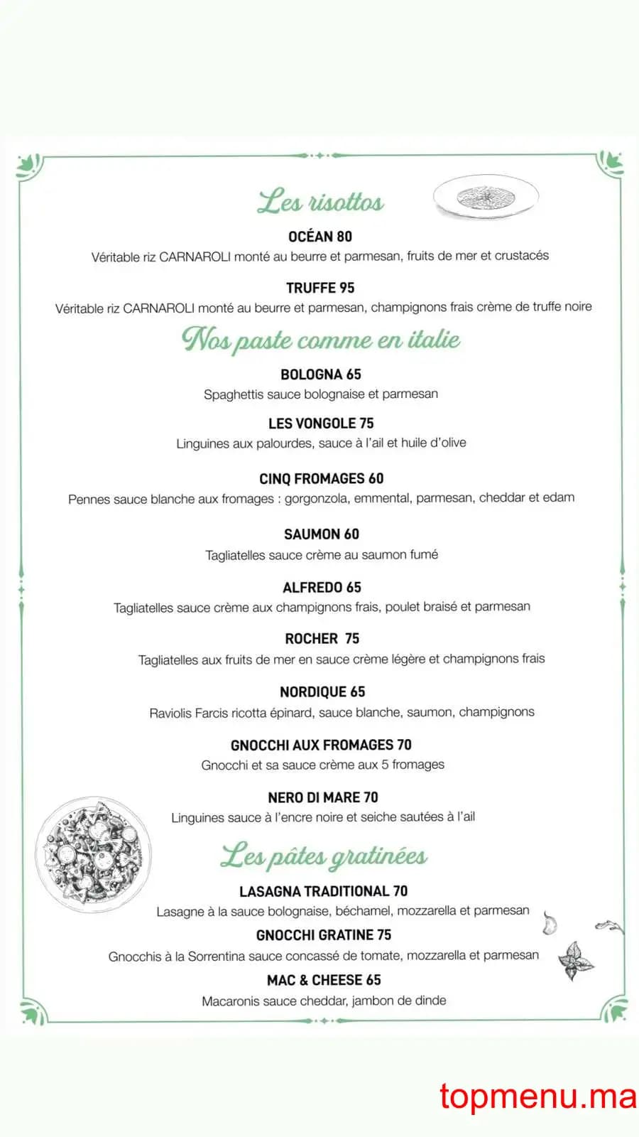 Restaurant Lorena menu page 5 Lorena menu page 5
