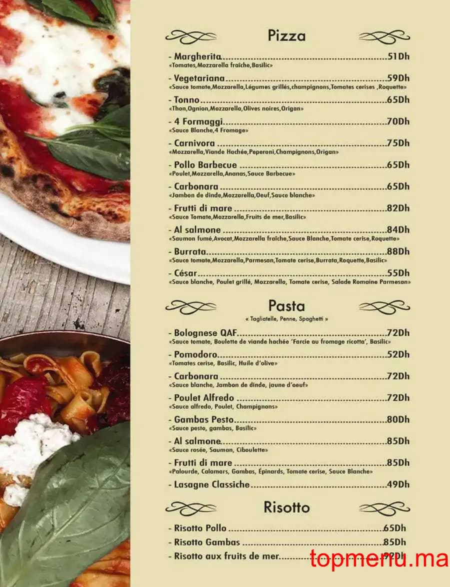 Restaurant Qaf Espresso menu page 11 Qaf Espresso menu page 11