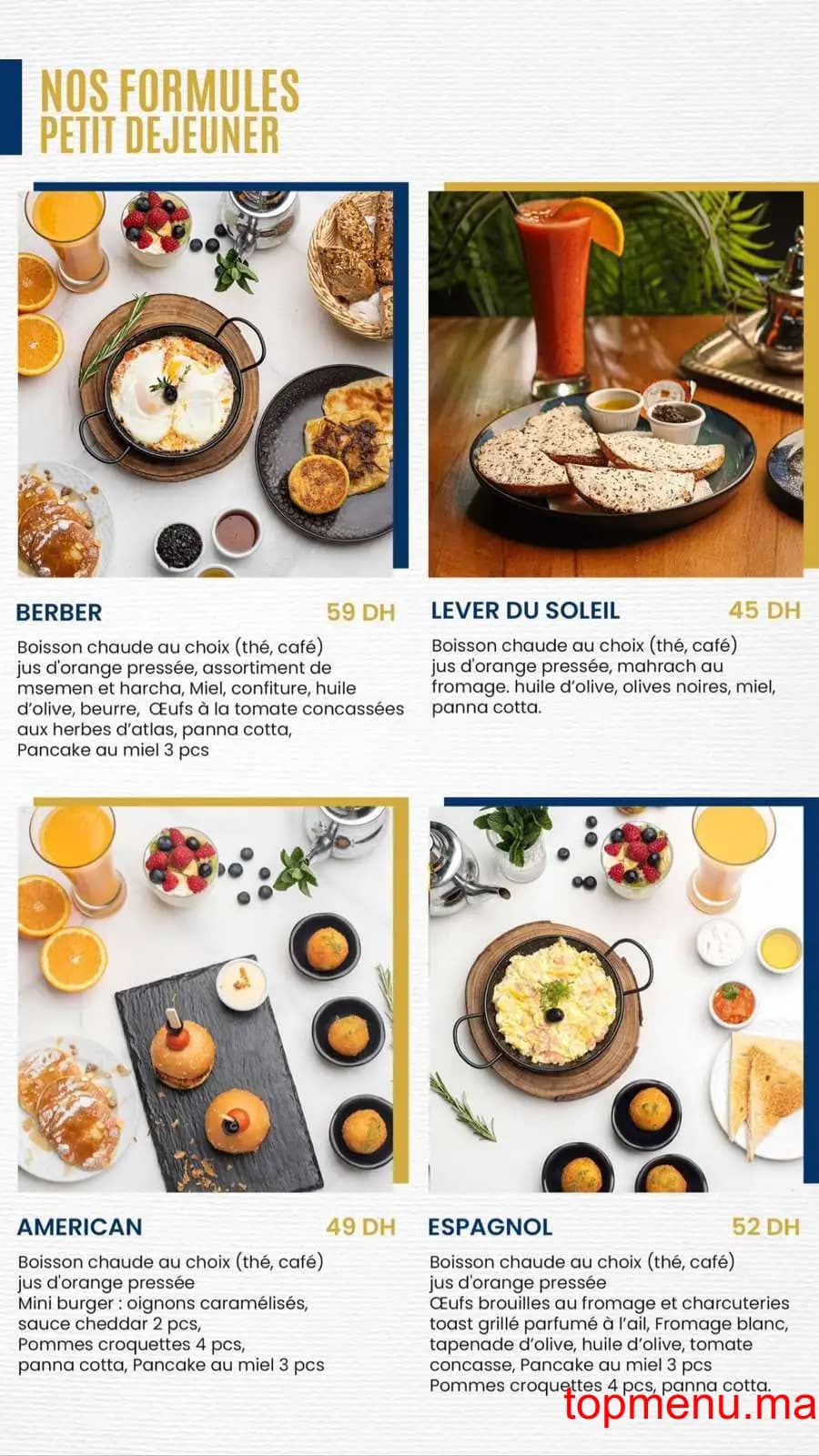 Restaurant The View 360 menu page 1 The View 360 menu page 1