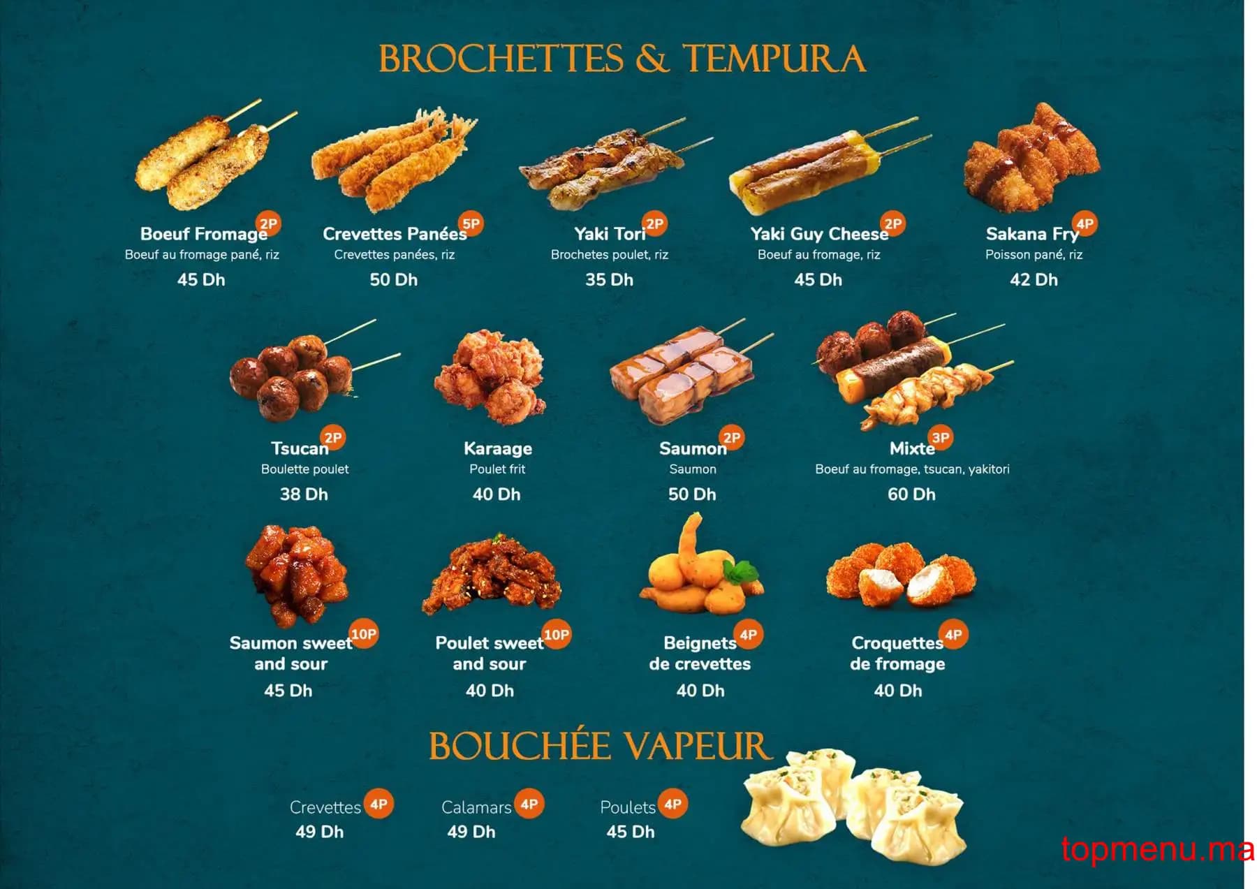 Restaurant Salmon Sushi menu page 10 Salmon Sushi menu page 10