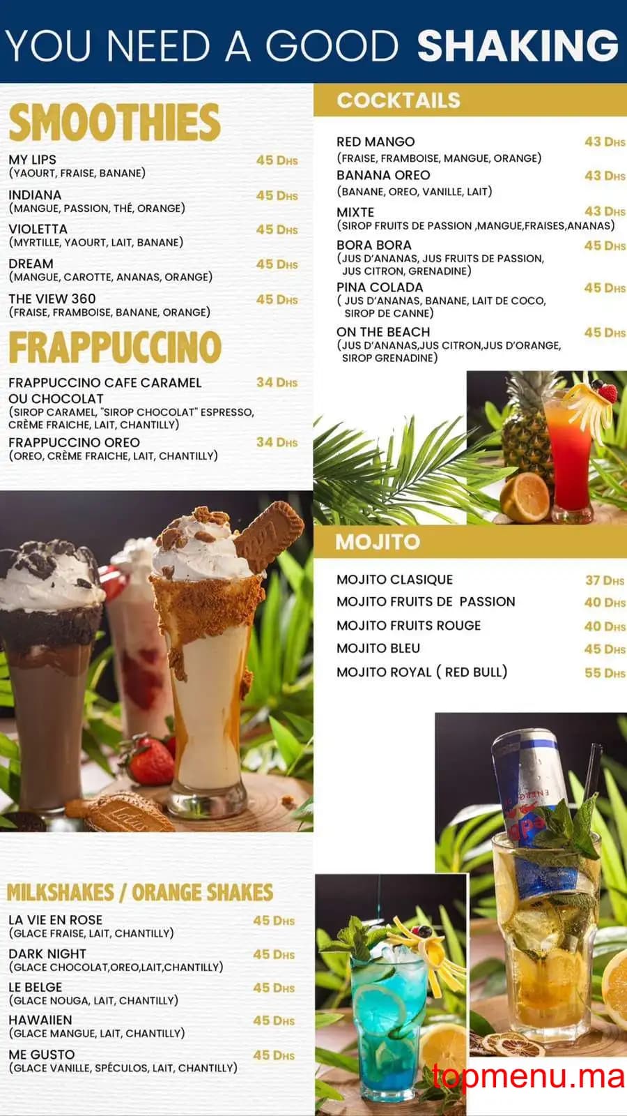 Restaurant The View 360 menu page 10 The View 360 menu page 10