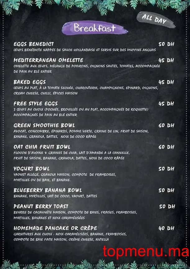 Restaurant Projeto Acai menu page 2 Projeto Acai menu page 2