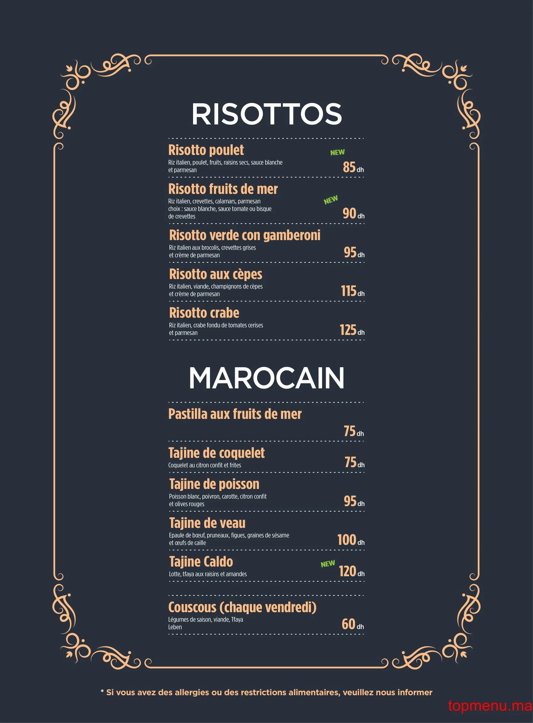 Restaurant Caldo Freddo menu page 13 Caldo Freddo menu page 13