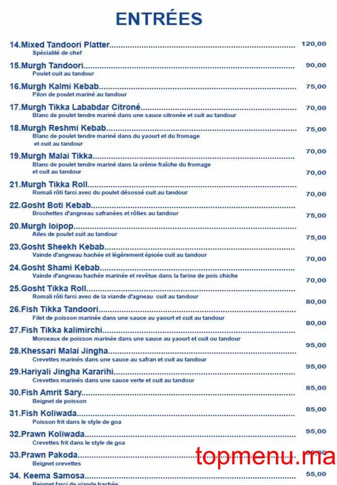 Restaurant india palace menu page 2 india palace menu page 2
