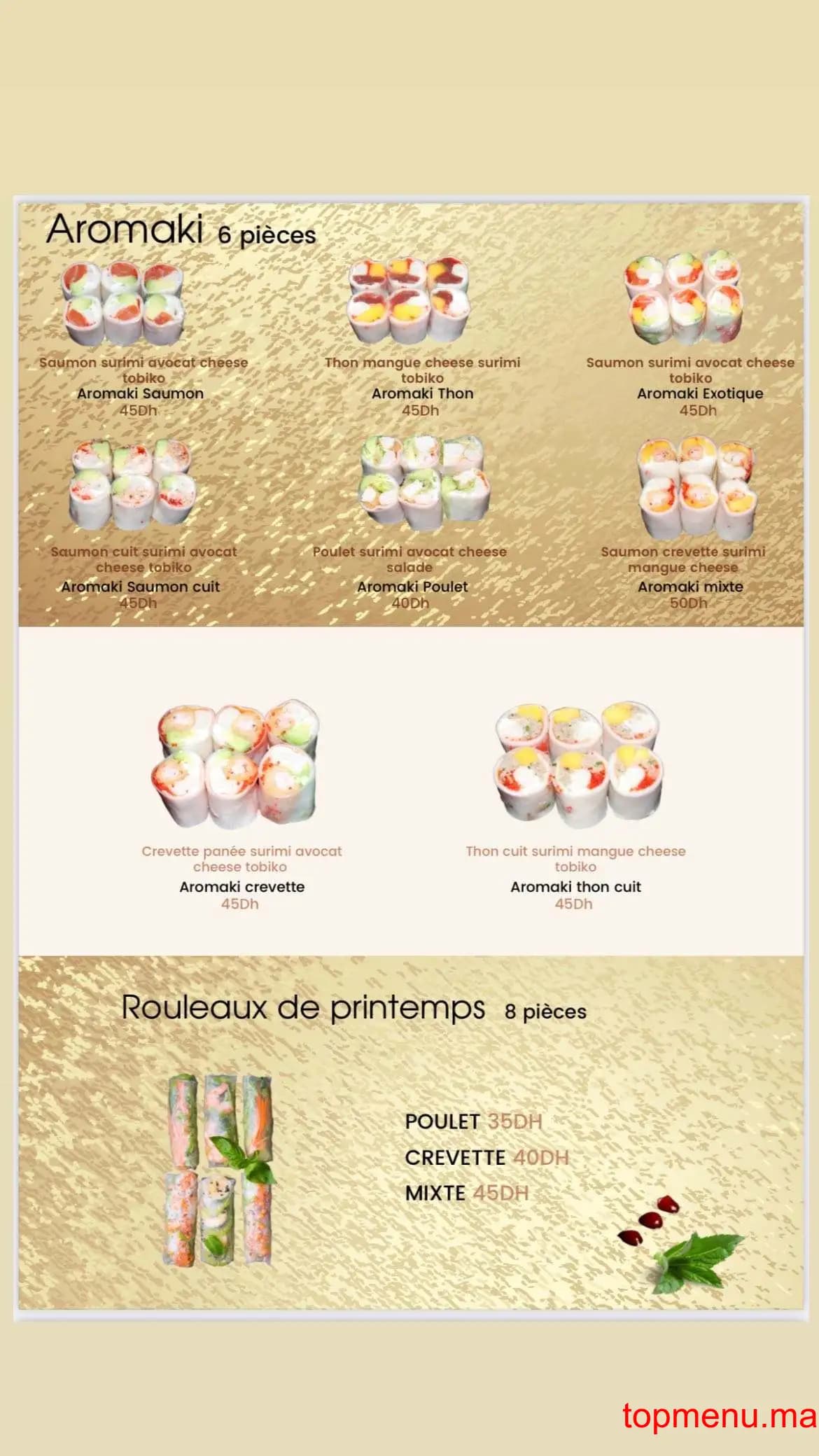 Restaurant Ksushi menu page 10 Ksushi menu page 10