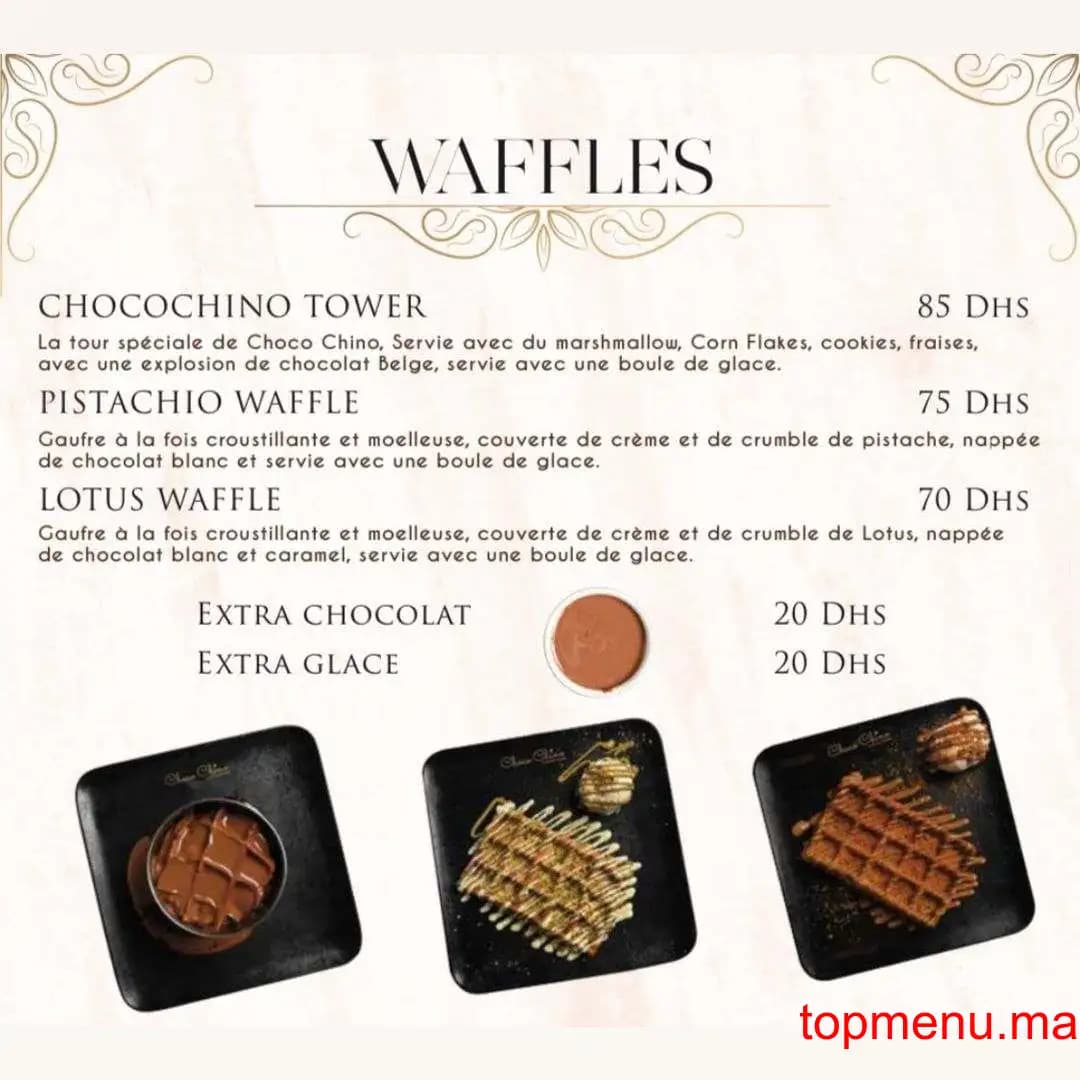 Restaurant Choco Chino menu page 6 Choco Chino menu page 6