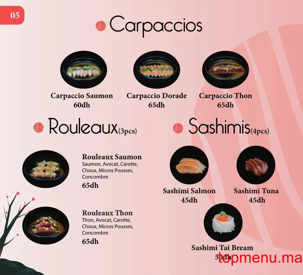 Restaurant Kyoto Sushi menu page 9 Kyoto Sushi menu page 9