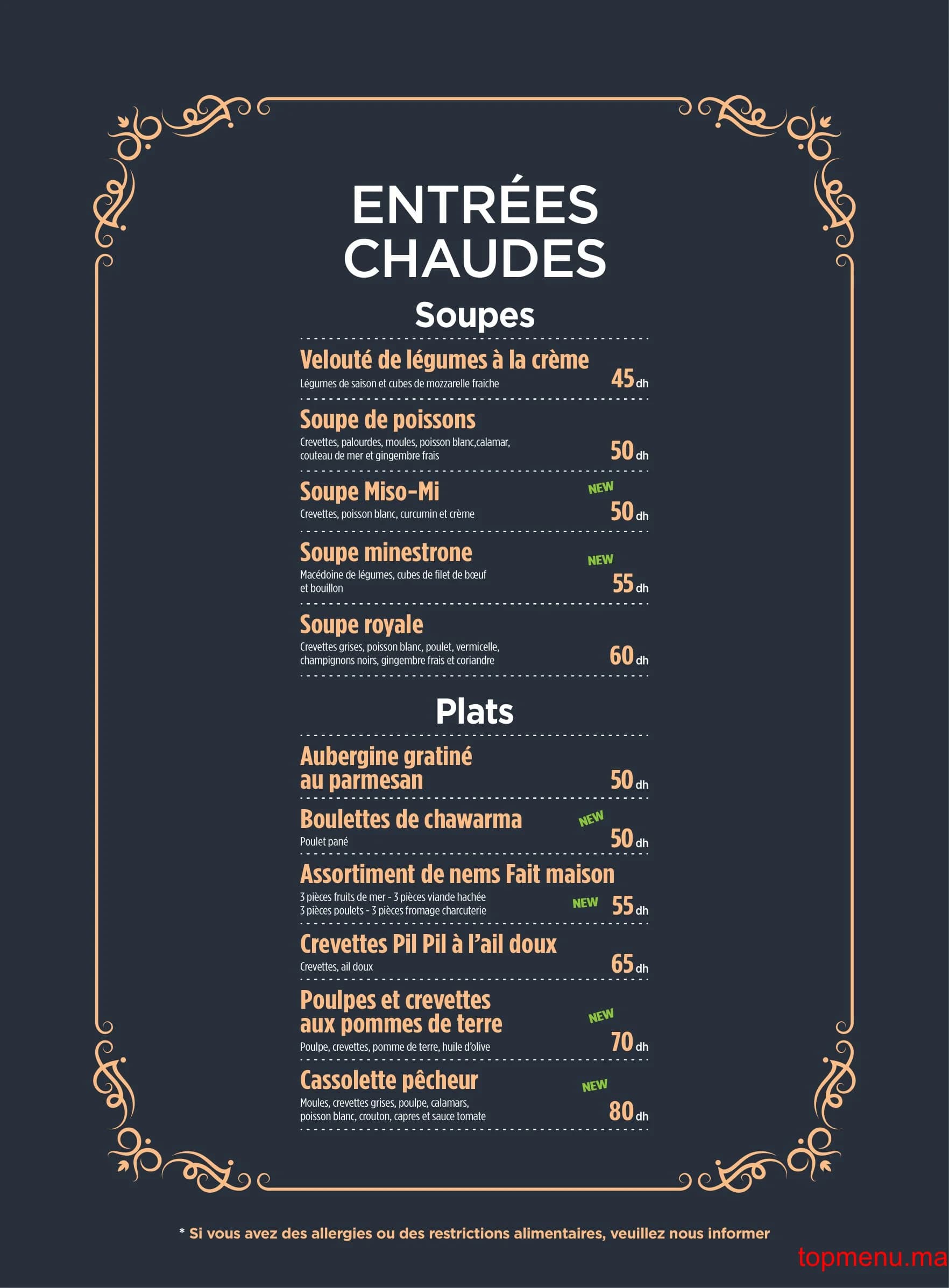 Restaurant Caldo Freddo menu page 8 Caldo Freddo menu page 8