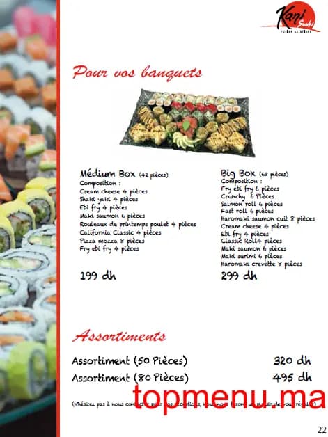 Restaurant kani sushi menu page 12 kani sushi menu page 12
