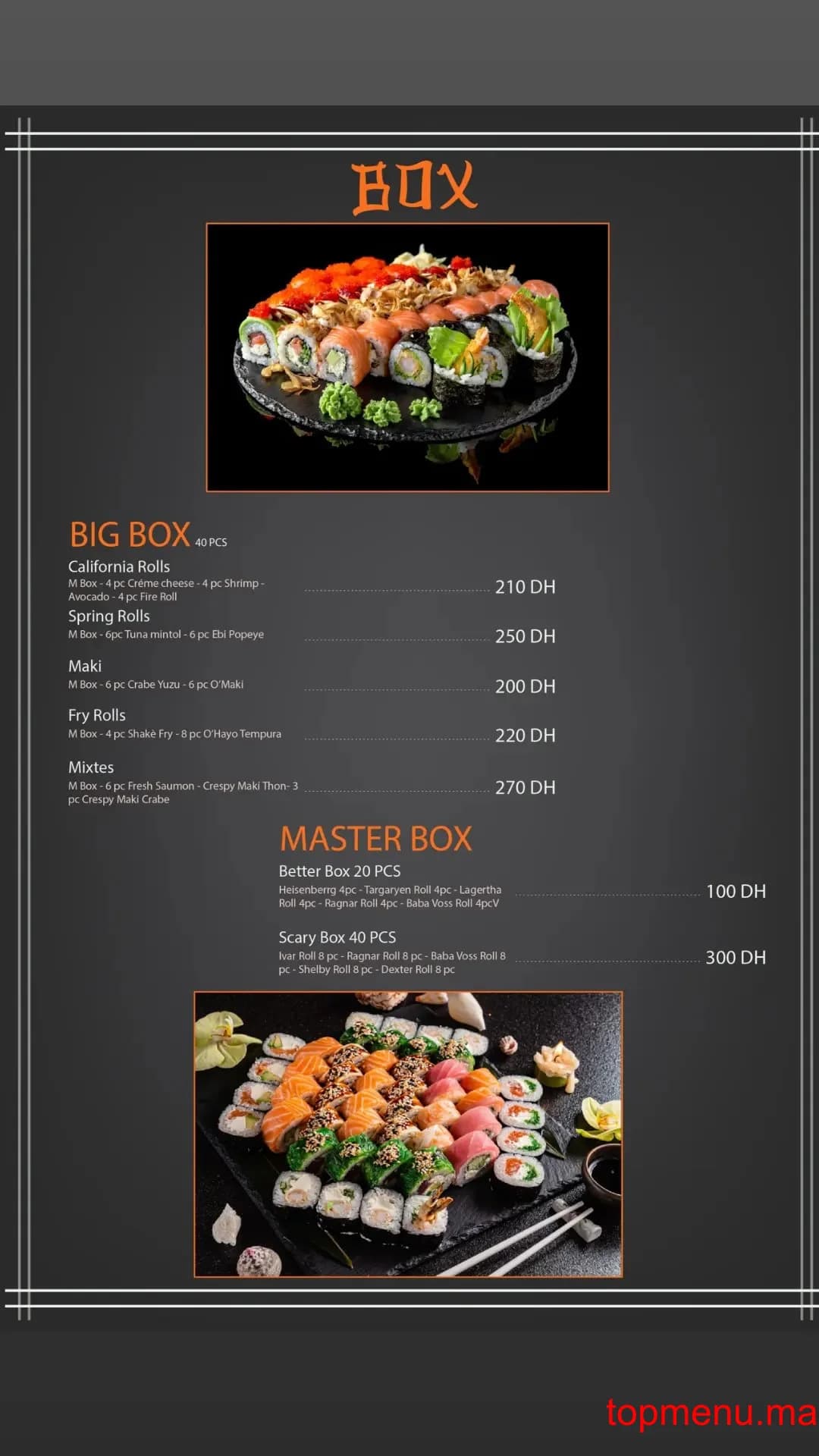 Restaurant Go Sushi menu page 10 Go Sushi menu page 10