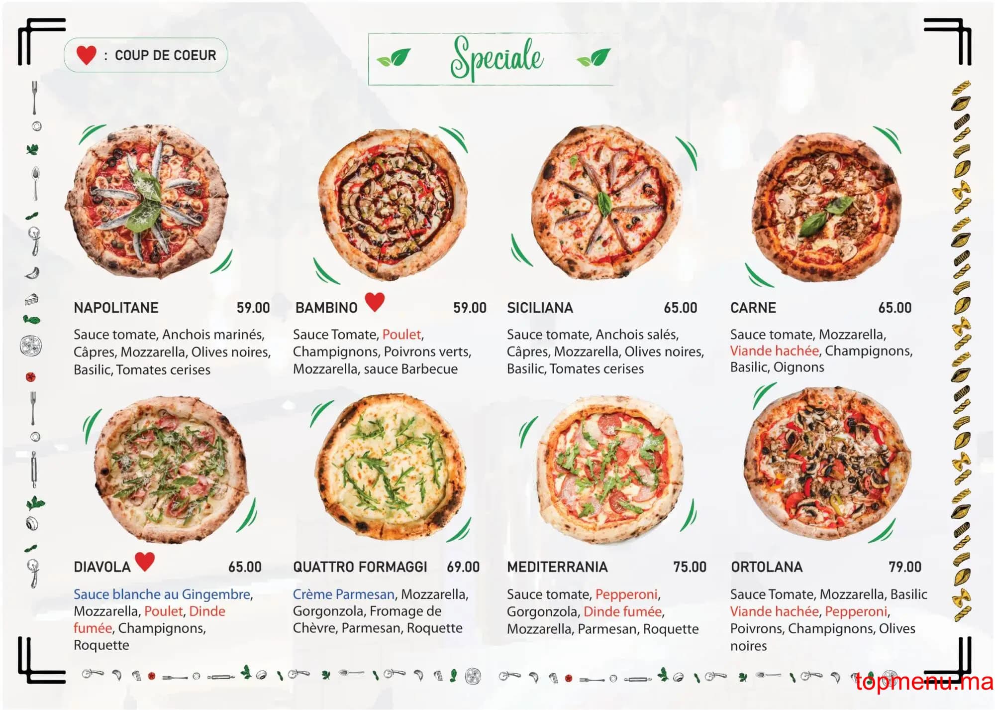 Restaurant Cucina Napoli Anoual menu page 6 Cucina Napoli Anoual menu page 6