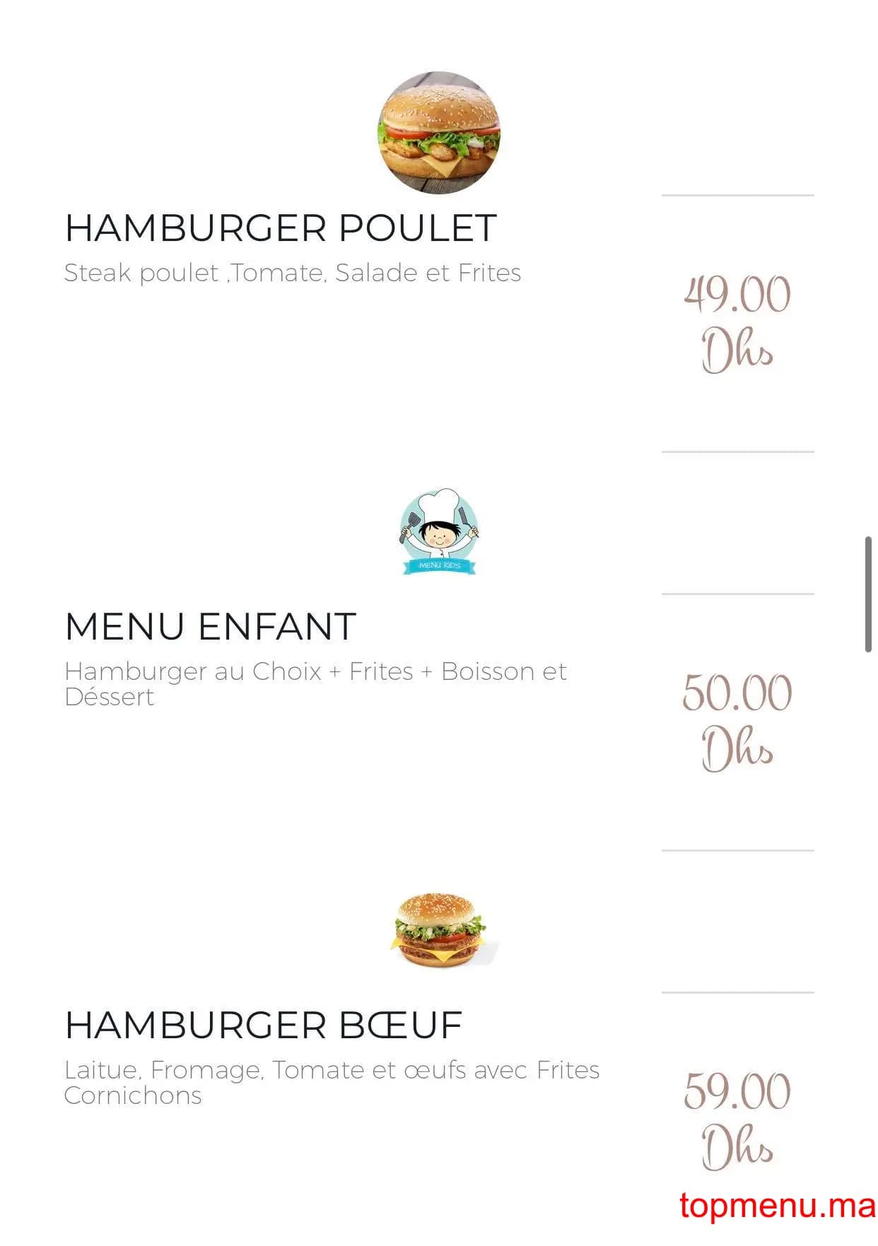 Restaurant POP CHOU menu page 6 POP CHOU menu page 6