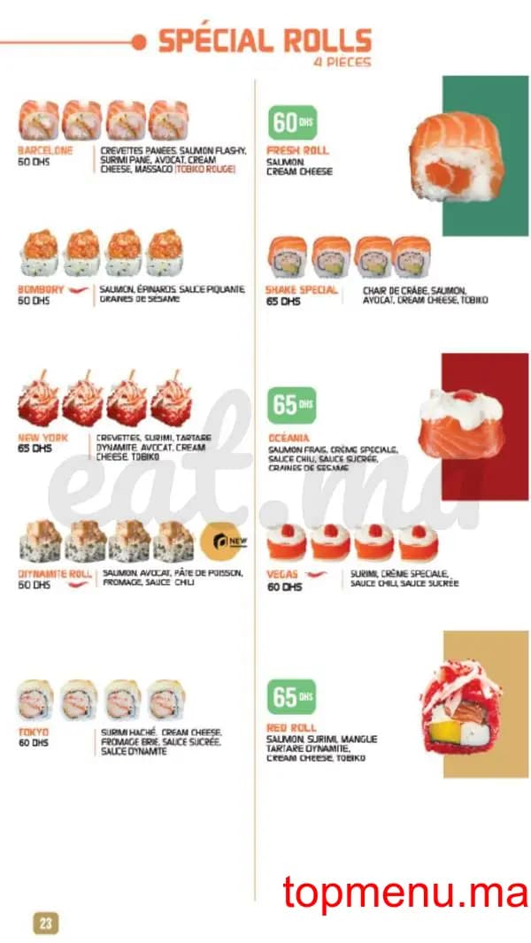 Restaurant Shiru – Sushis – Thaï & Woks menu page 22 Shiru – Sushis – Thaï & Woks menu page 22