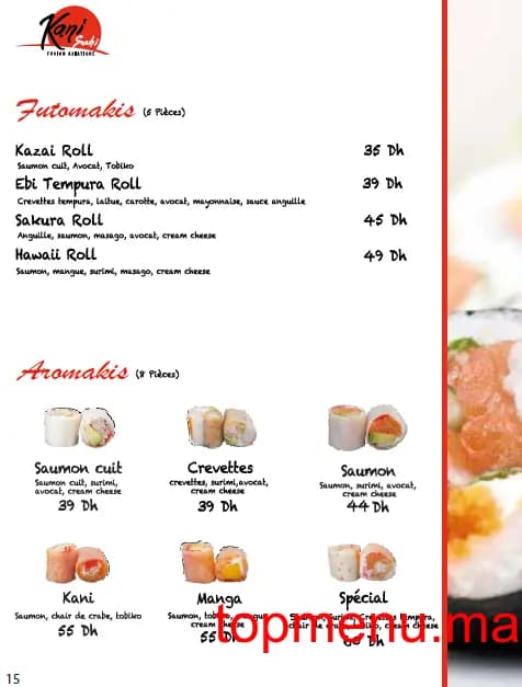 Restaurant kani sushi menu page 6 kani sushi menu page 6