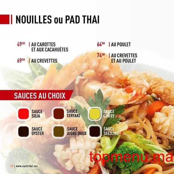 Restaurant Sushi thai menu page 14 Sushi thai menu page 14