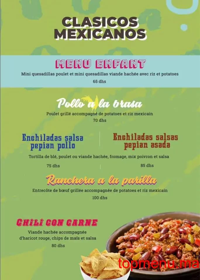 Restaurant Cantina Mariachi menu page 1 Cantina Mariachi menu page 1