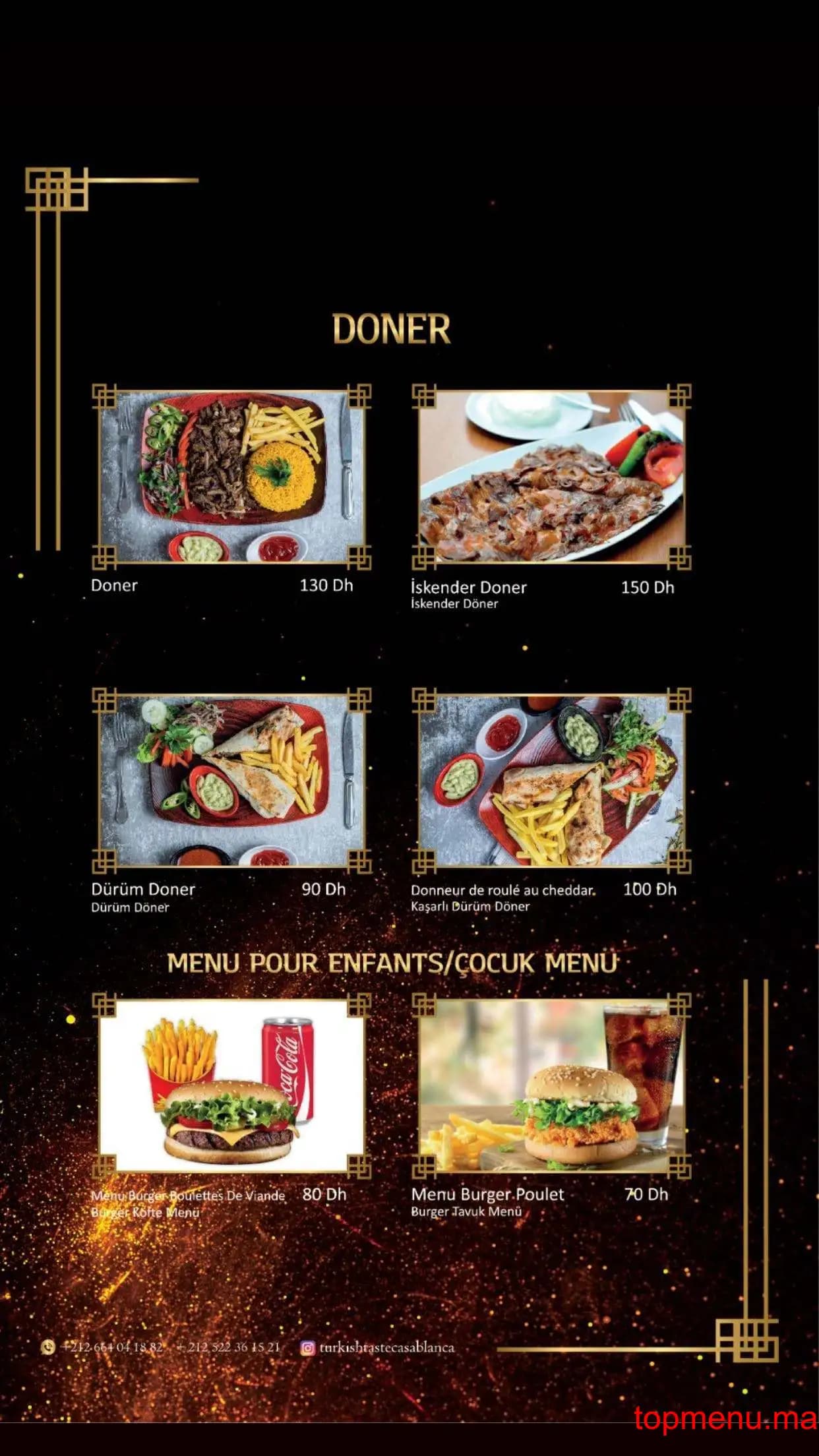 Restaurant Turkish Taste menu page 7 Turkish Taste menu page 7