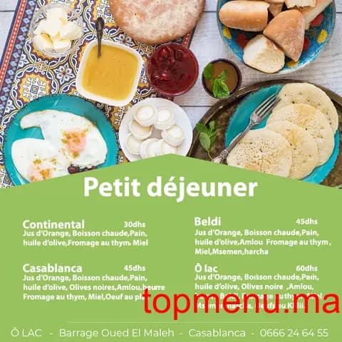 Restaurant O’lac menu page 6 O’lac menu page 6