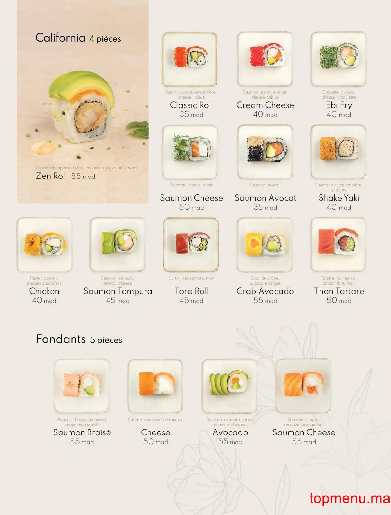 Restaurant SOY menu page 10 SOY menu page 10