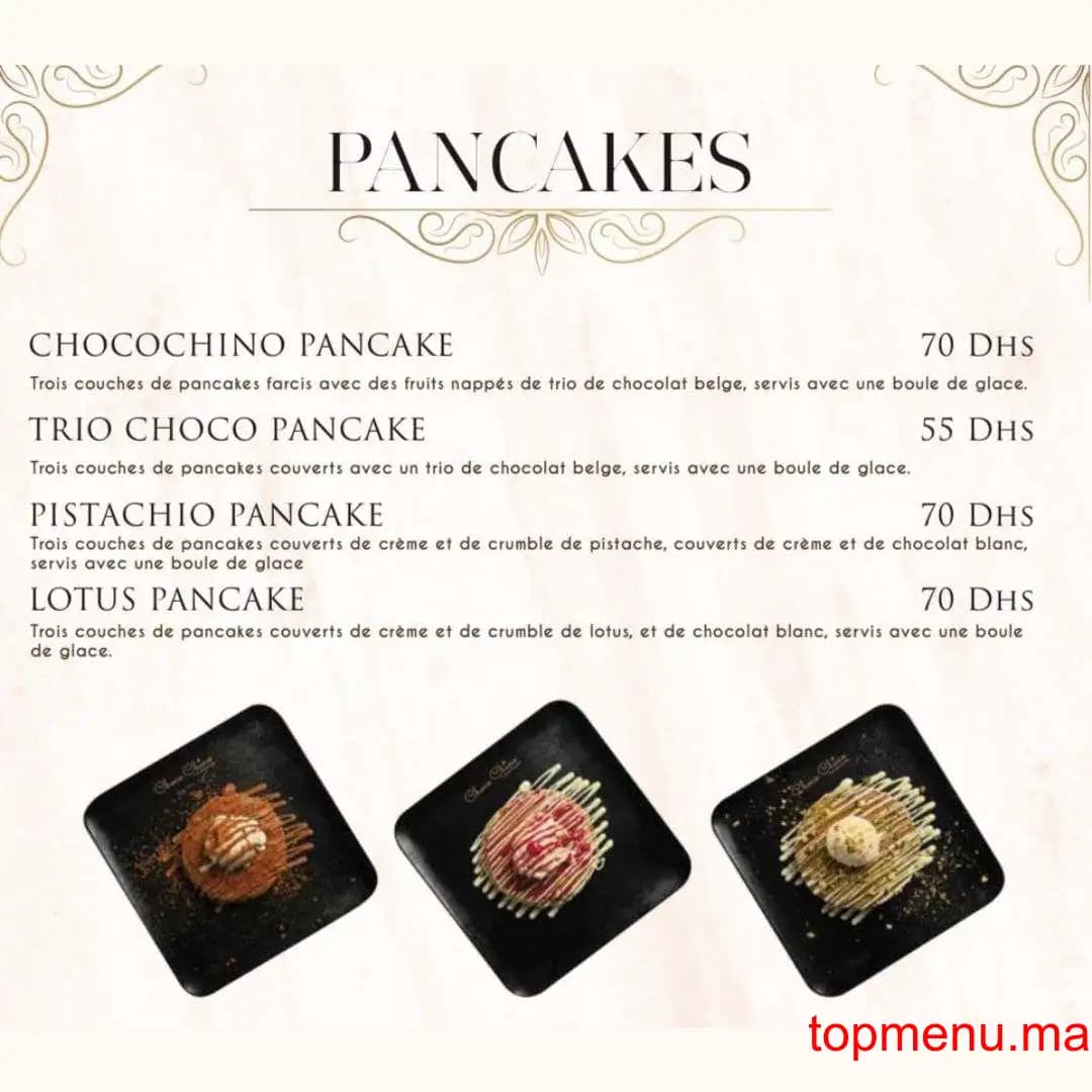 Restaurant Choco Chino menu page 2 Choco Chino menu page 2