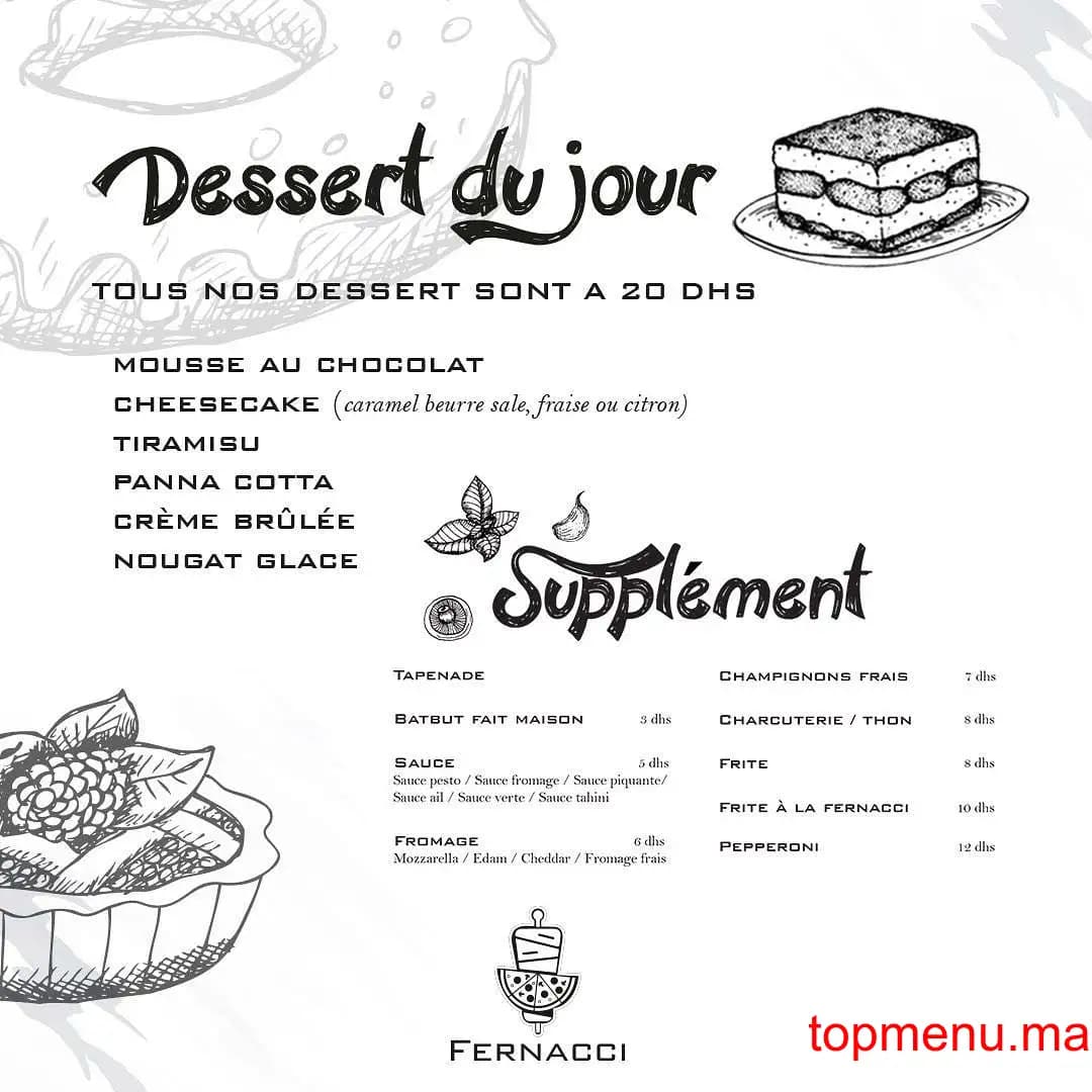 Restaurant Fernacci menu page 9 Fernacci menu page 9