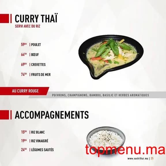 Restaurant Sushi thai menu page 10 Sushi thai menu page 10