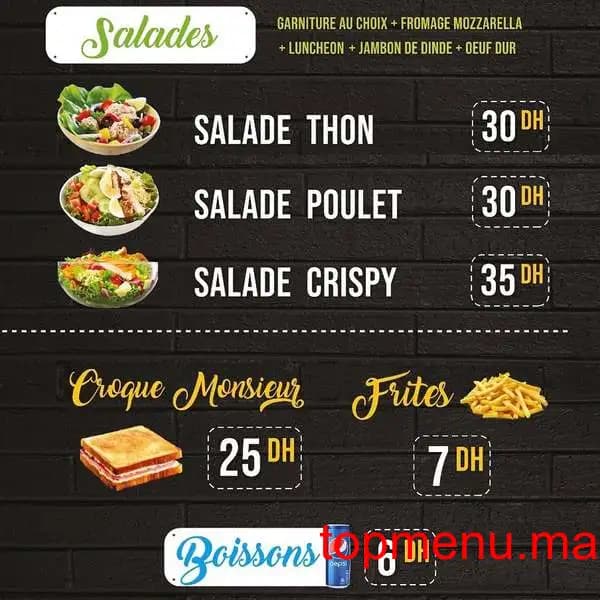 Restaurant Chez Ton Thon menu page 1 Chez Ton Thon menu page 1