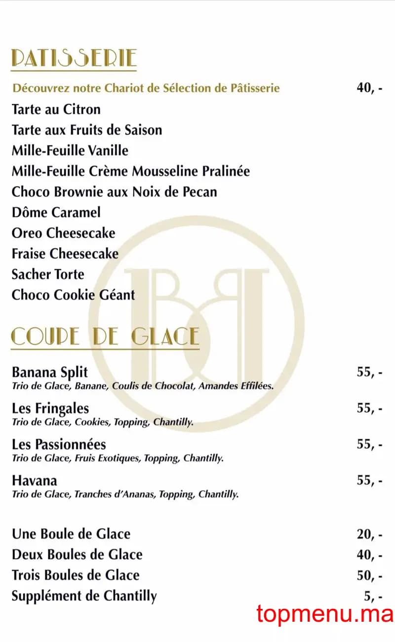 Restaurant Café Balthazar menu page 8 Café Balthazar menu page 8