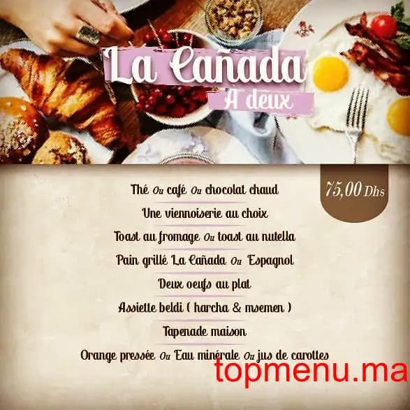 Restaurant Lacañada Café Restaurant menu page 5 Lacañada Café Restaurant menu page 5