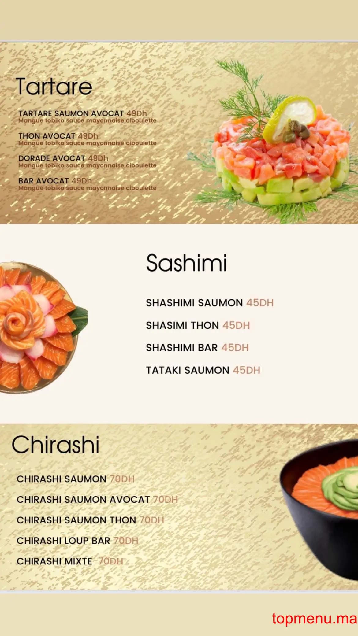 Restaurant Ksushi menu page 5 Ksushi menu page 5
