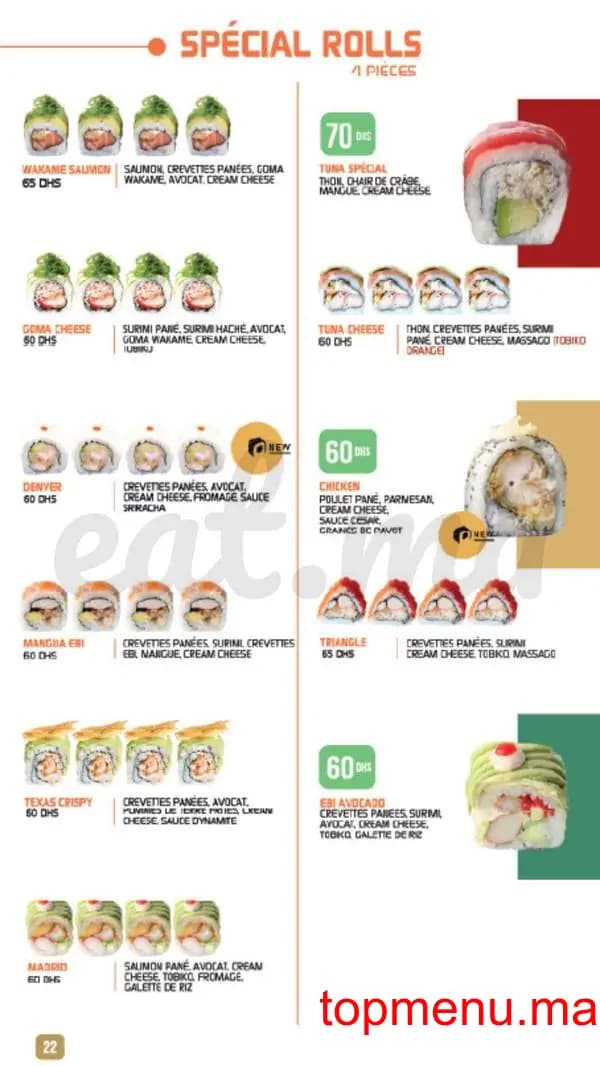 Restaurant Shiru – Sushis – Thaï & Woks menu page 21 Shiru – Sushis – Thaï & Woks menu page 21