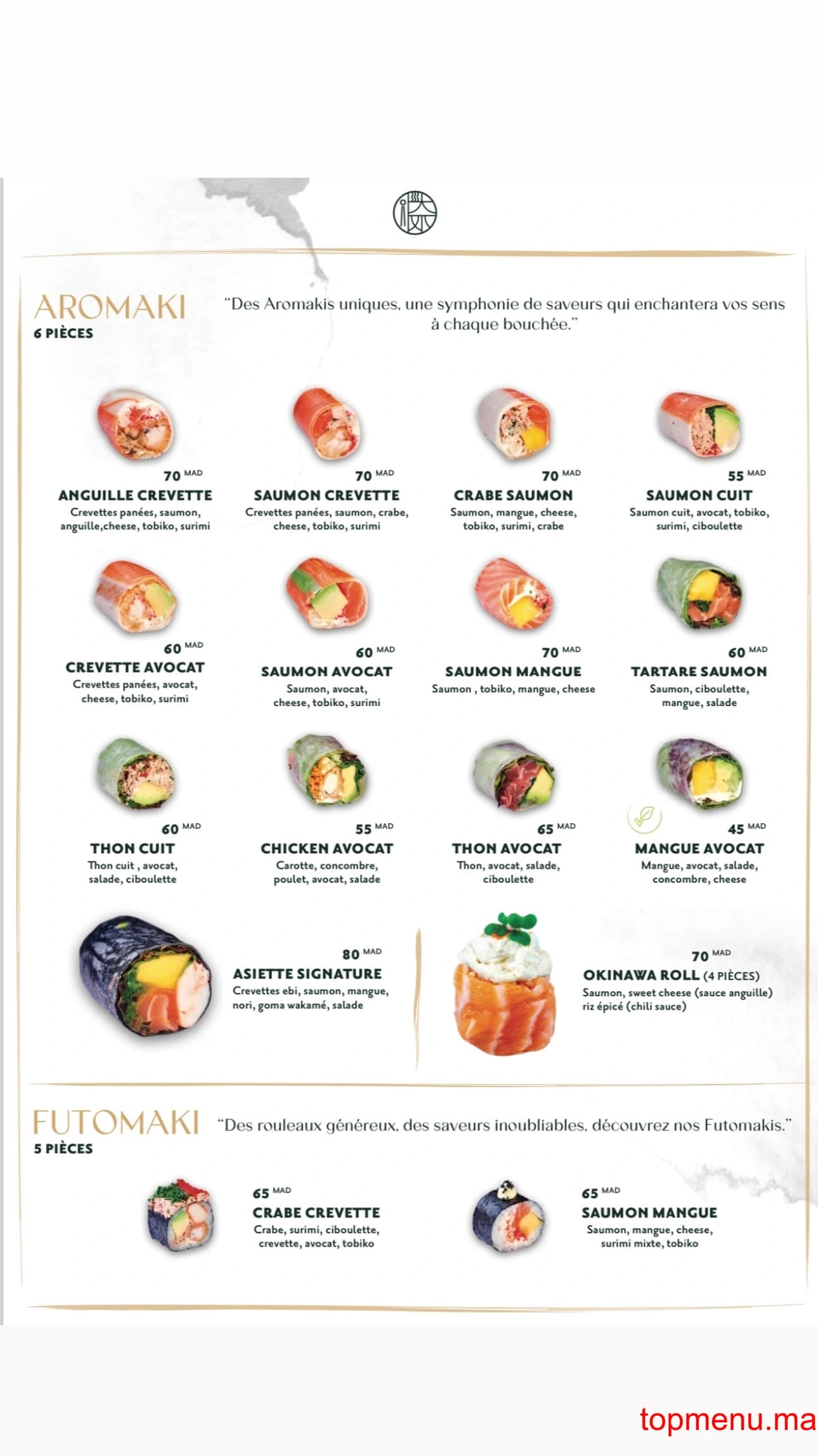 Restaurant Asie’tte menu page 8 Asie’tte menu page 8