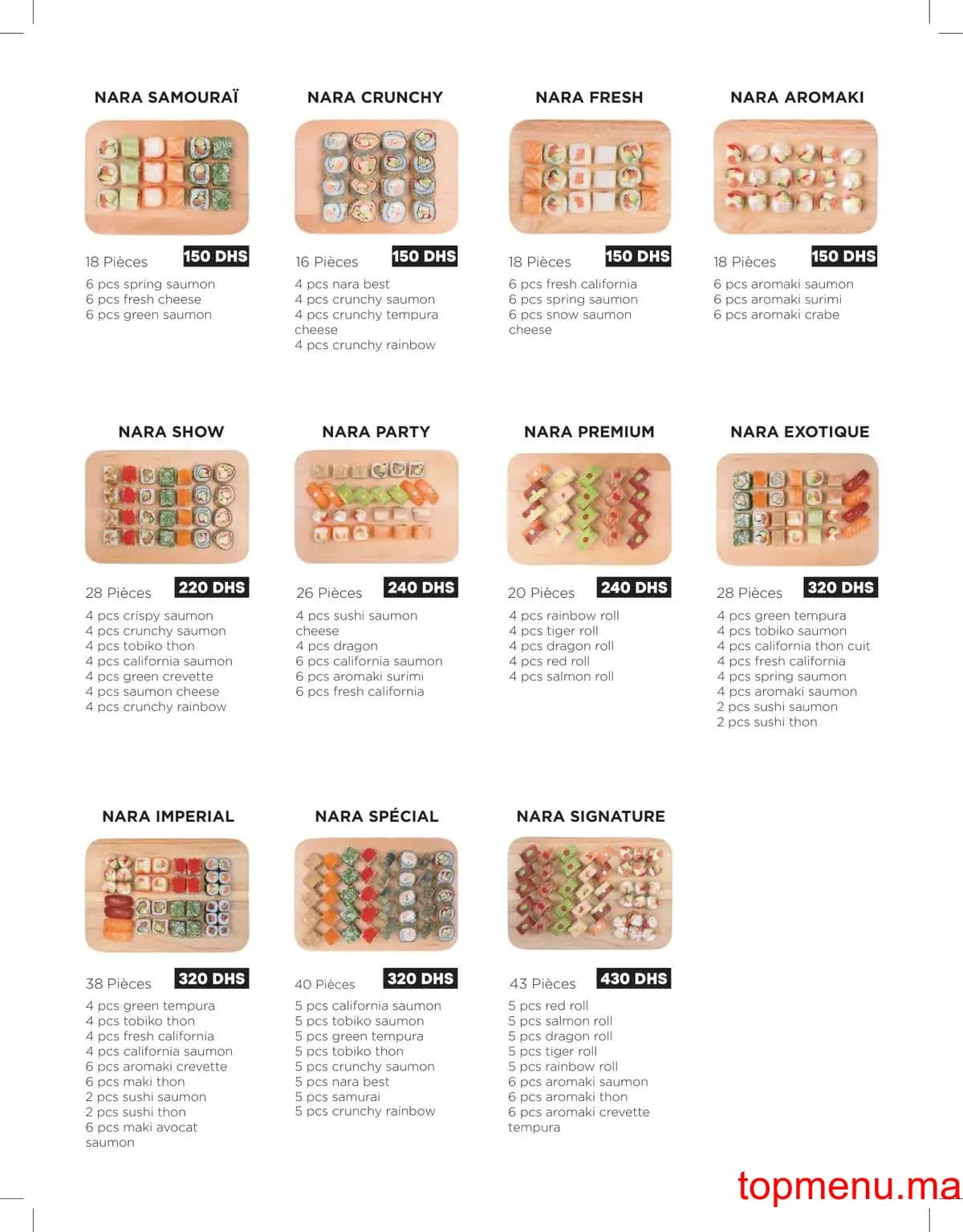 Restaurant Nara menu page 19 Nara menu page 19